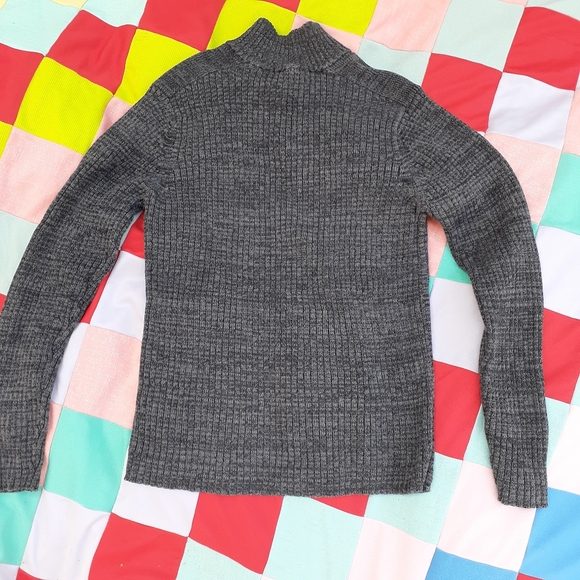 Calvin Klein ¼ Zip Men's Large Charcoal Salt and Pepper - Picture 10 of 16